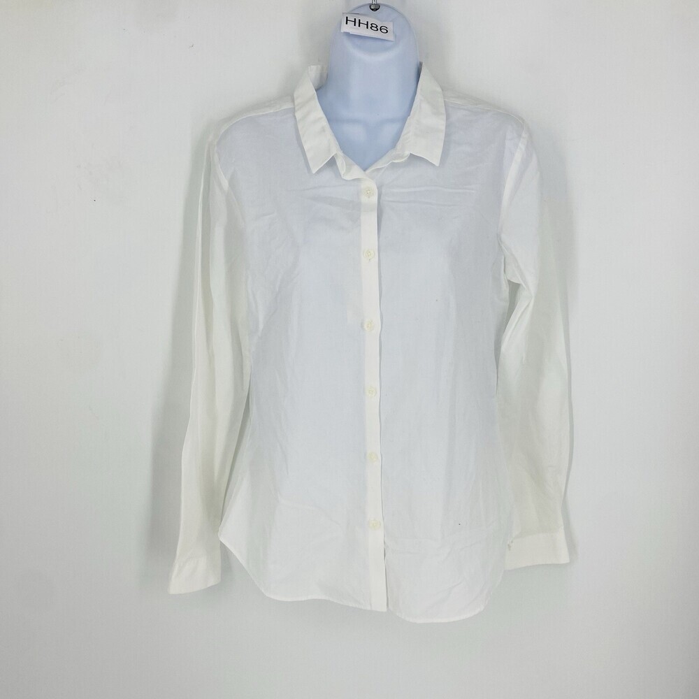 NWTs $158 The Blue Shirt Shop White Button Up Basic Collared Shirt Small *READ*
